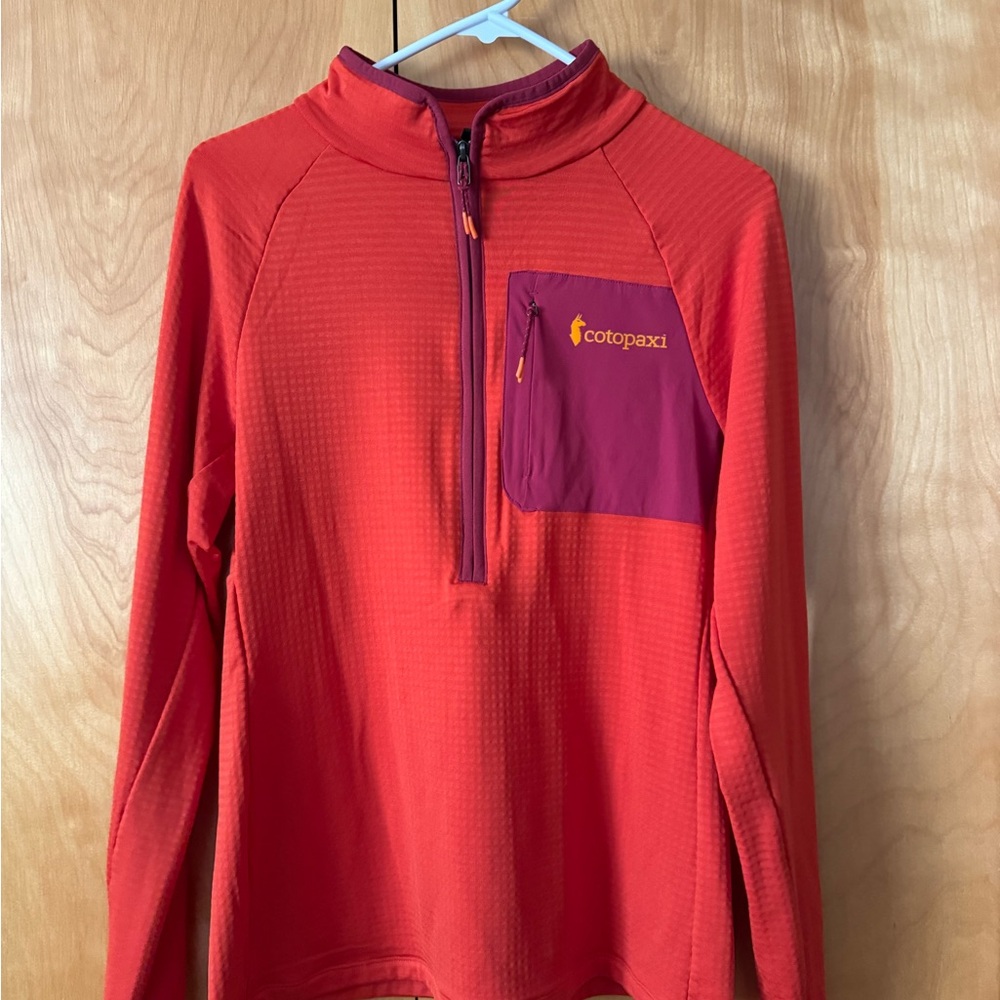 Cotopaxi Two-Tone Red and Purple Pullover